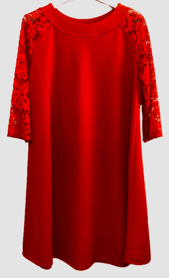 A-LÕIKELINE KLEIT PITSIST VARRUKATEGA